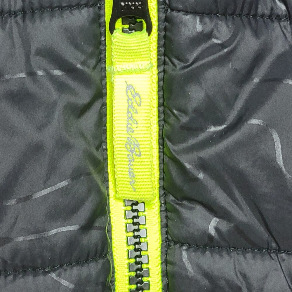 EDDIE BAUER Deer Harbor Reversible Hooded Puffer Jacket Black Kids size S (7/8) - Picture 4 of 13